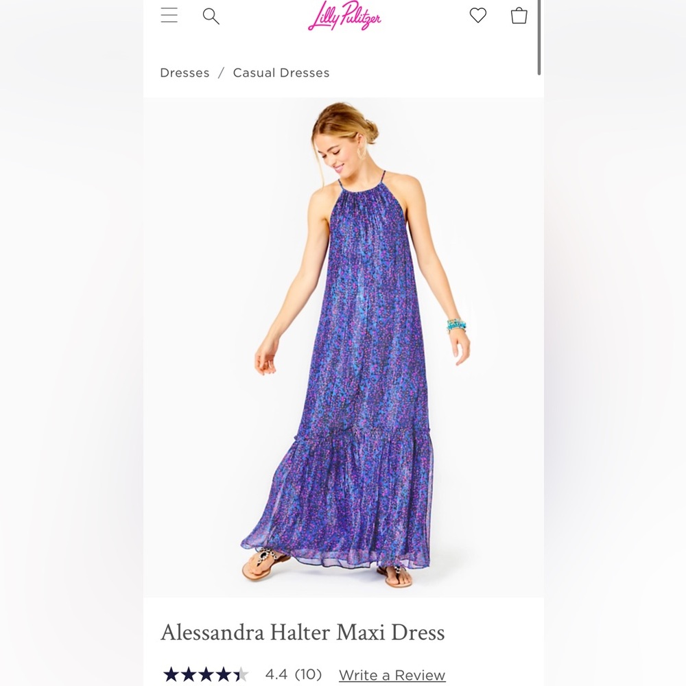 NWT Lilly Pulitzer Alessandra Maxi dress